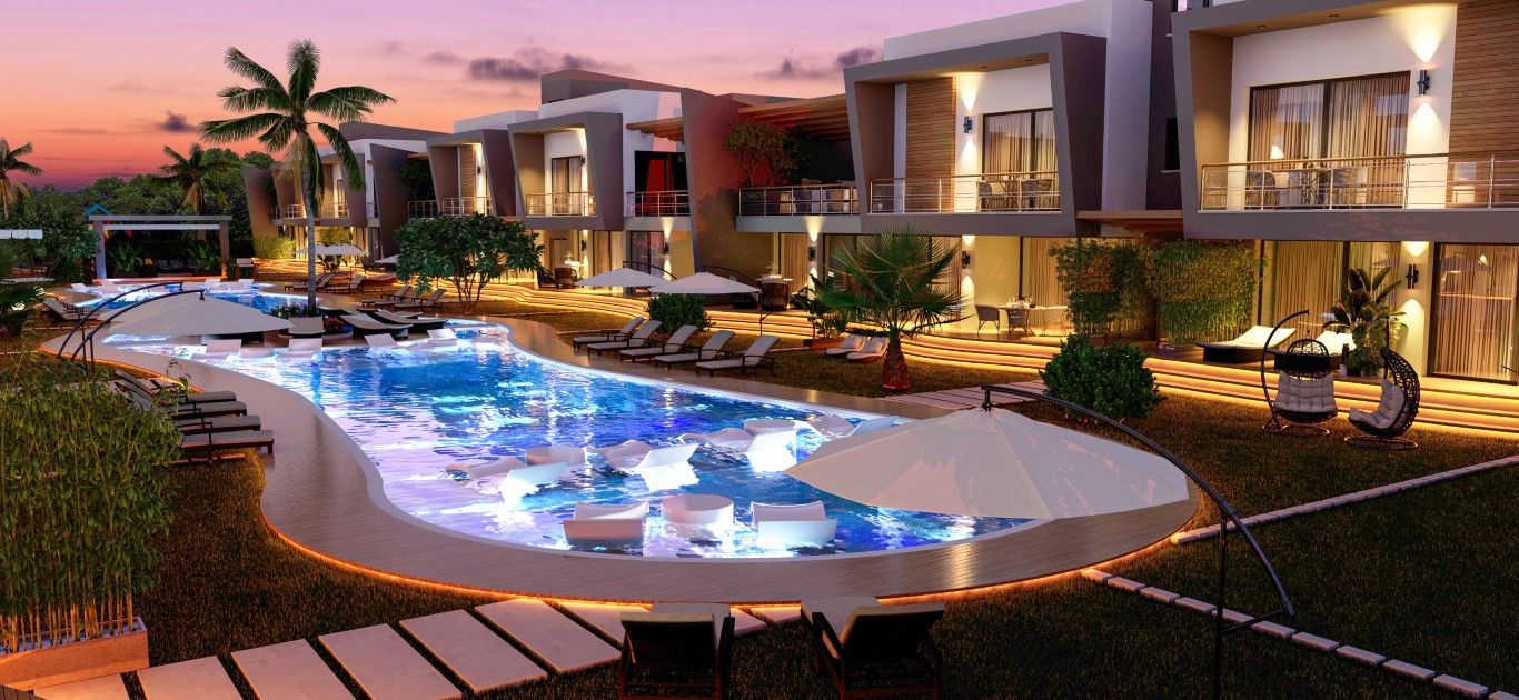 Трехкомнатная квартира 90 м² с собственным садом в новом комплексе рядом с пляжем — фото 16