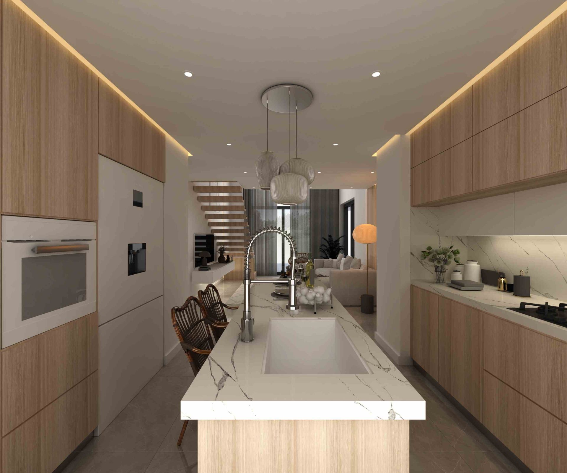 Апартаменты Loft 3+1 (223 м²) с тремя террасами в новом комплексе рядом с морем — фото 7