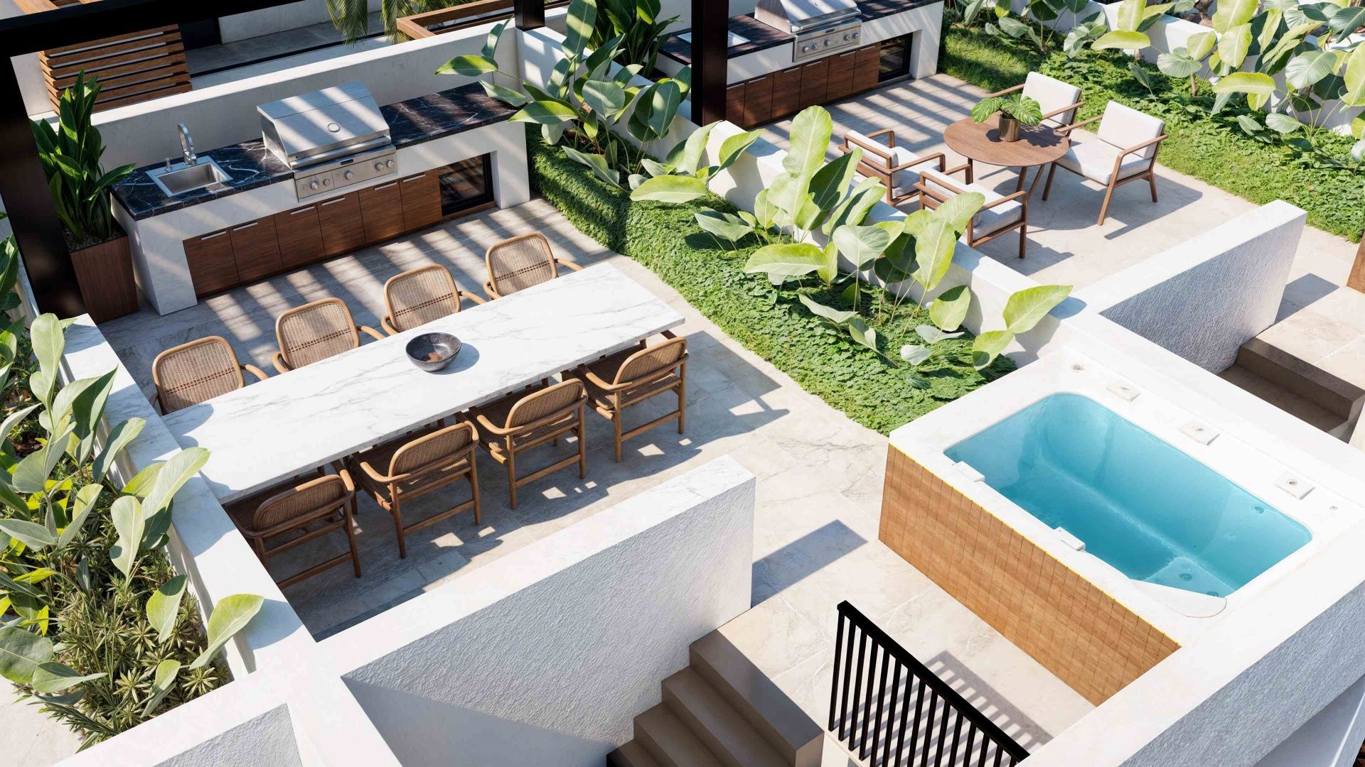 Студия penthouse 50м2 с террасой на крыше 45м2 — фото 36