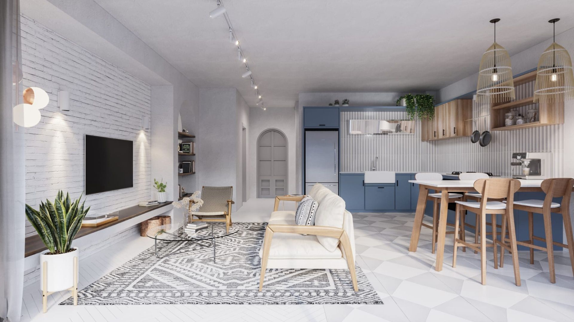 3-комнатные апартаменты 71 м² с террасой 50 м² Penthouse в новом комплексе в Лапте — фото 5