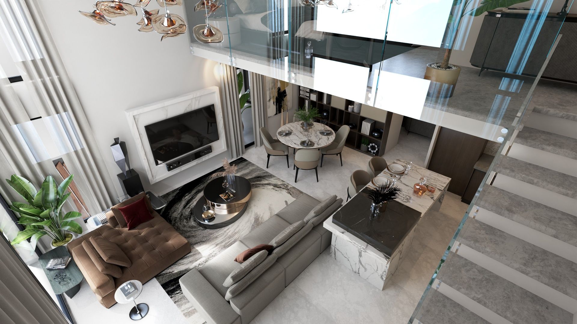 4-комнатный пентхаус loft 150м² с собственным участком в 5 минутах от пляжа — фото 37