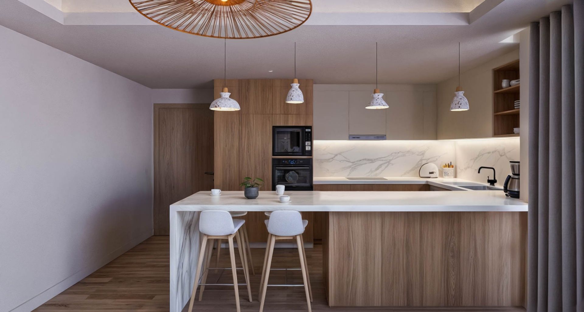 3-комнатный пентхаус 75 м² с балконом 8,7 м² террасой на крыше 41,3 м² в бутик-комплексе  — фото 8