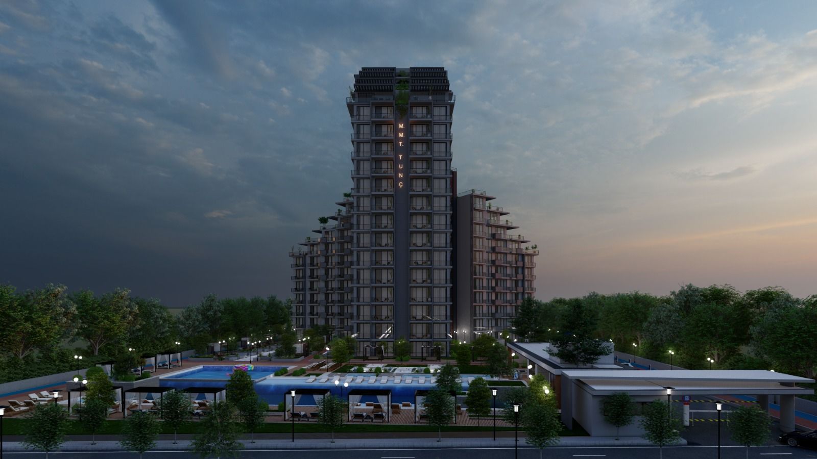Студия 50 м2 с балконом в масштабном курортном комплексе в Газиверене — фото 6