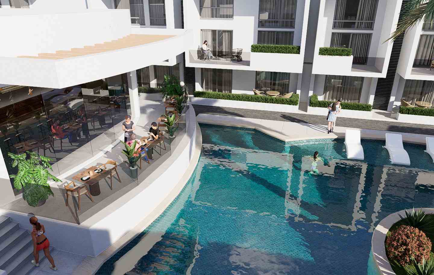 3-комнатные апартаменты 110 м² с террасой 13 м² в курортном комплексе — фото 18