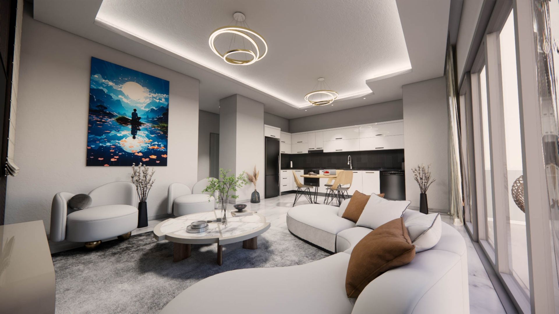 3-комнатные апартаменты 79 м² в Алсанджаке — фото 5