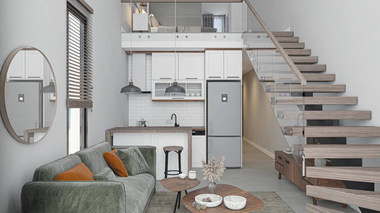 3-комнатный пентхаус loft 70 м² с террасой на крыше 35 м² с видами на море! — фото 5