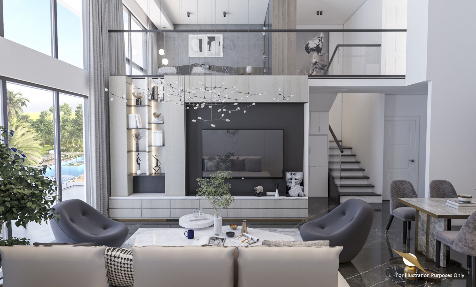 Трехкомнатная квартира 99 м² Duplex  в 850 метрах от пляжа "Лонг бич"
