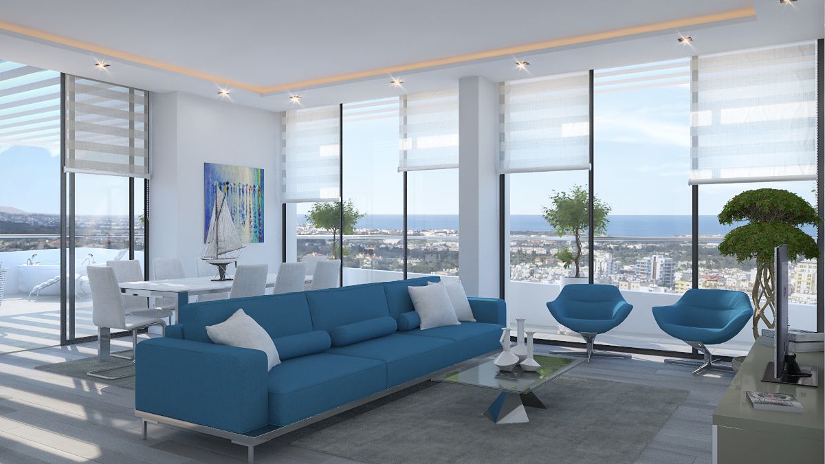 Элитные 2-комнатные апартаменты 75 м² в центре Кирении — фото 20