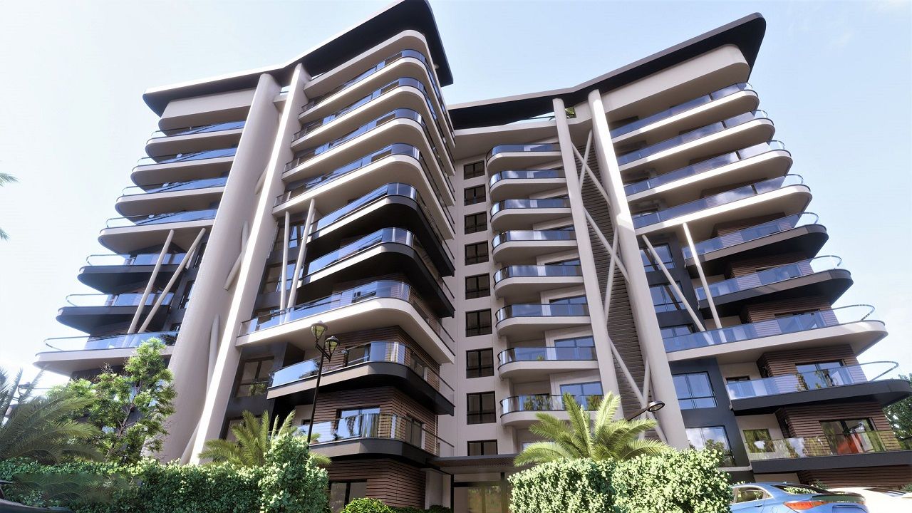 2-комнатные апартаменты 64м² с балконом 19м²  в 450 метрах от пляжа "Long Beach"