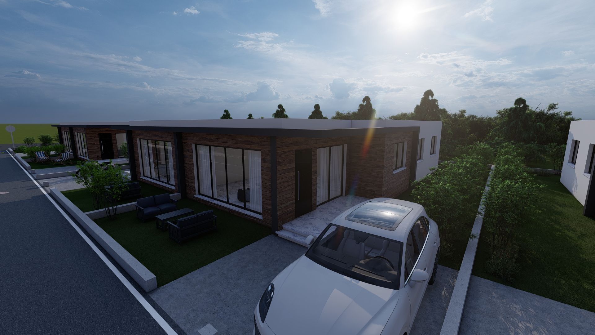 Красивый таунхаус 3+1 (120 м2) с террасой в новом комплексе  — фото 3