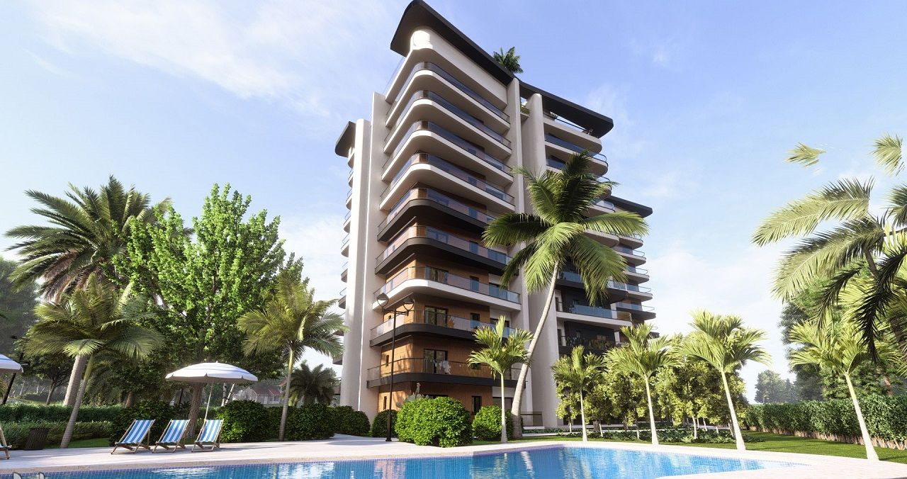 Квартира 2+1 84м² c балконом 8 м²  в 450 метрах от пляжа "Long Beach" — фото 1