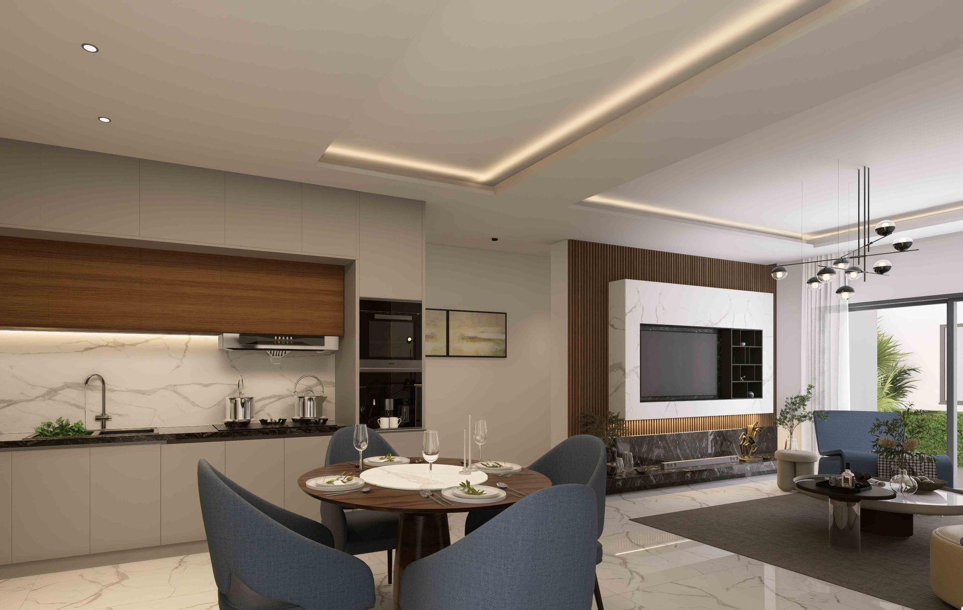 3-комнатные апартаменты 110 м² с террасой 13 м² в курортном комплексе — фото 41