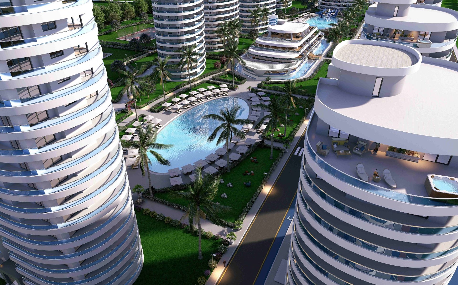 3-комнатные апартаменты 125 м² с террасой в элитном комплексе в 800 метрах от пляжа — фото 22