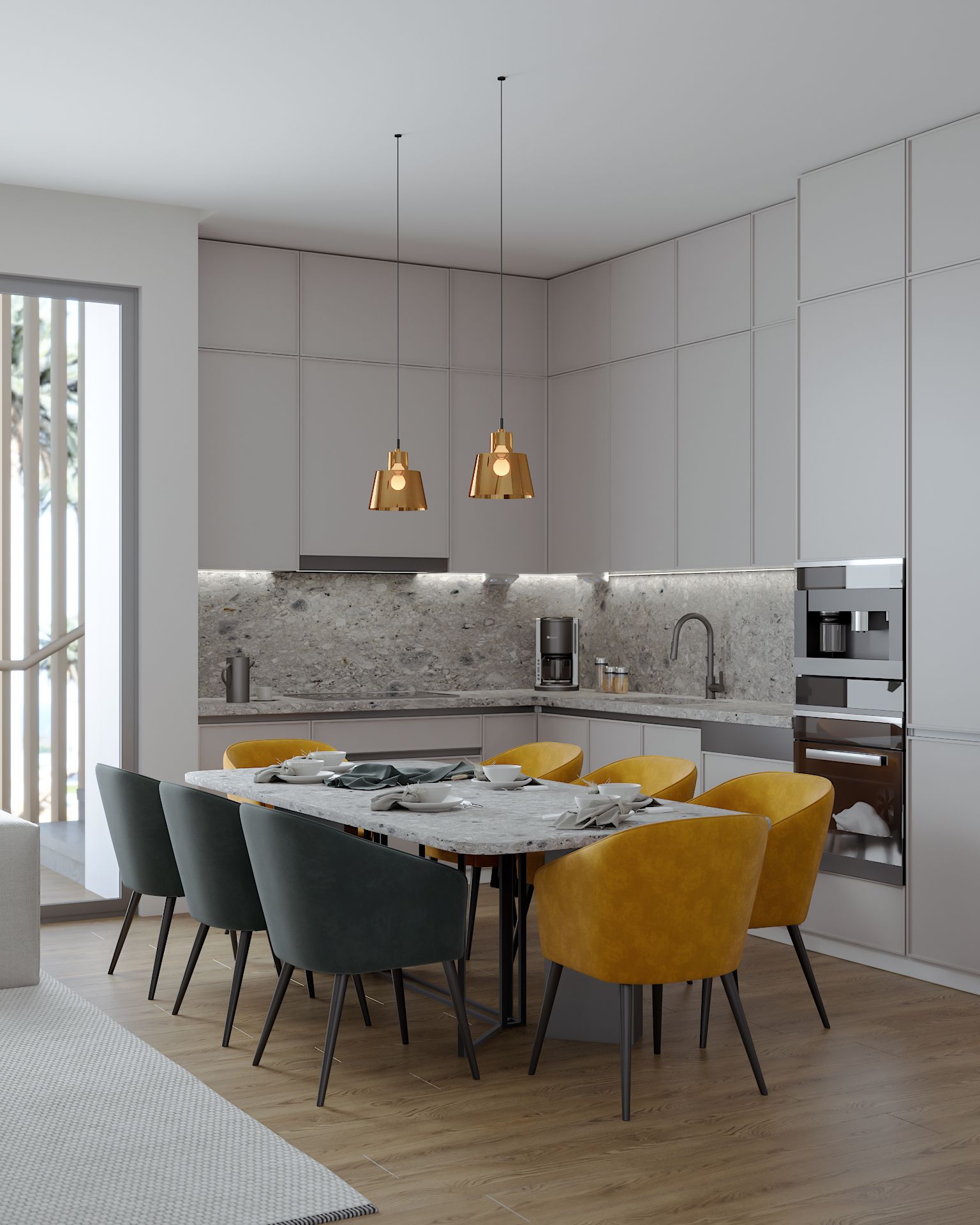 3-комнатный пентхаус 80 м² с двумя террасами в Каршияке — фото 17
