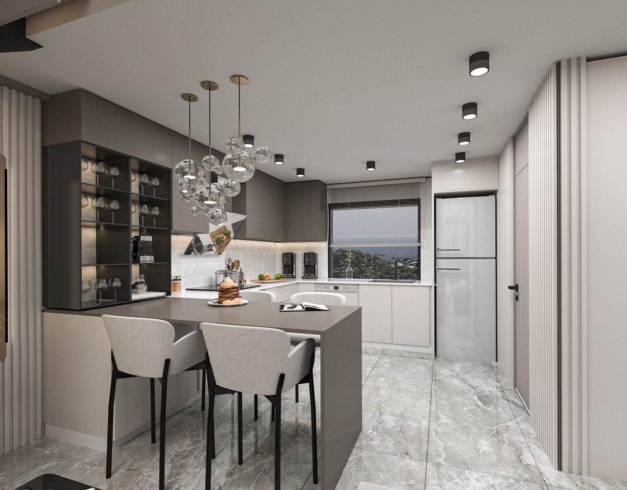 Квартира 1+1 Loft 63 м² с террасой 10 м² и садом 22 м² в Татлысу — фото 34