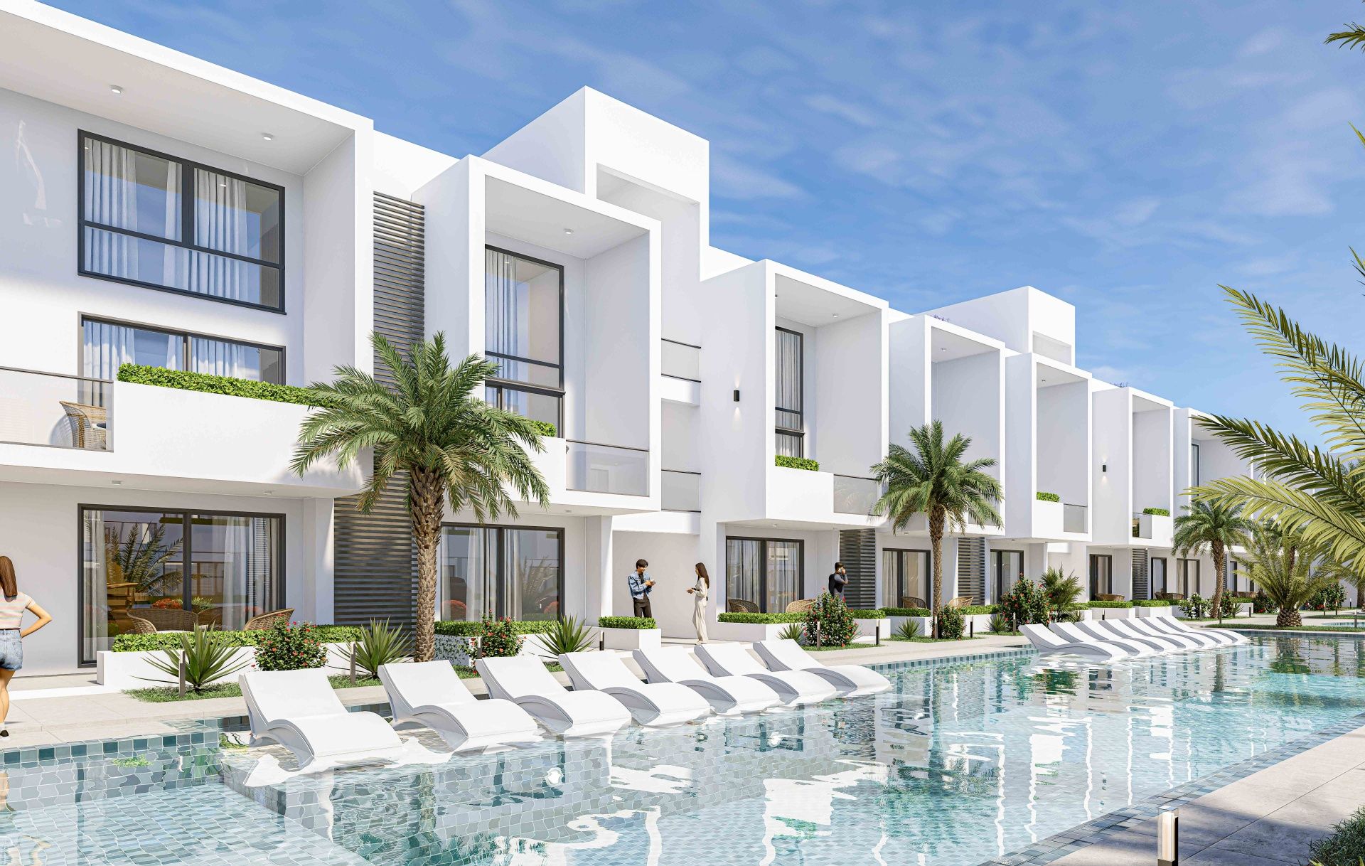 3-комнатные апартаменты 110 м² с террасой 13 м² в курортном комплексе